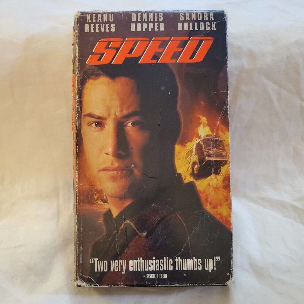 Speed (VHS, 1996) Keanu Reeves, Sandra Bullock, Dennis Hopper